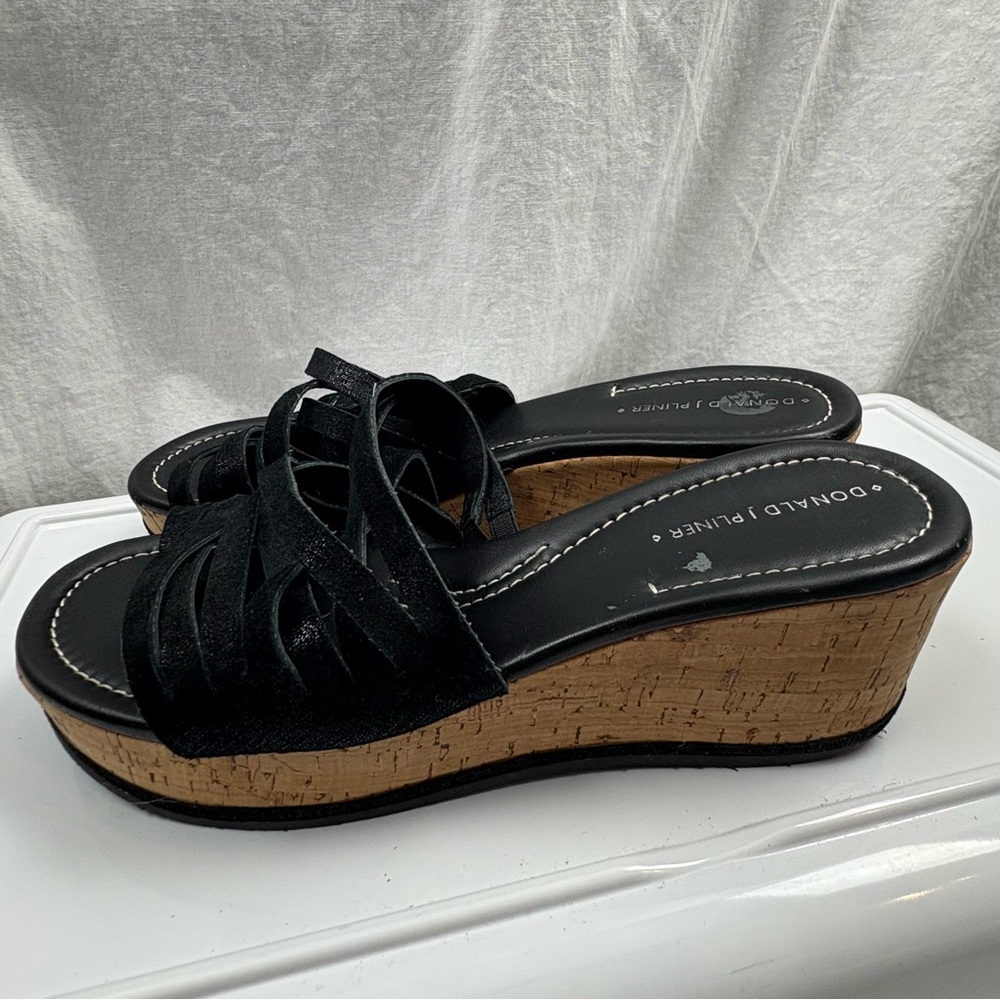 Donald J. Pliner Women's Sheena 2 Cork Platform Wedge Sandals 7.5 - Picture 6 of 11